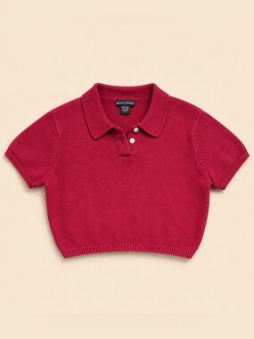 Banana Republic Knit Collared Crop Top